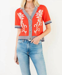 Thml - Floral Button Front Cardigan