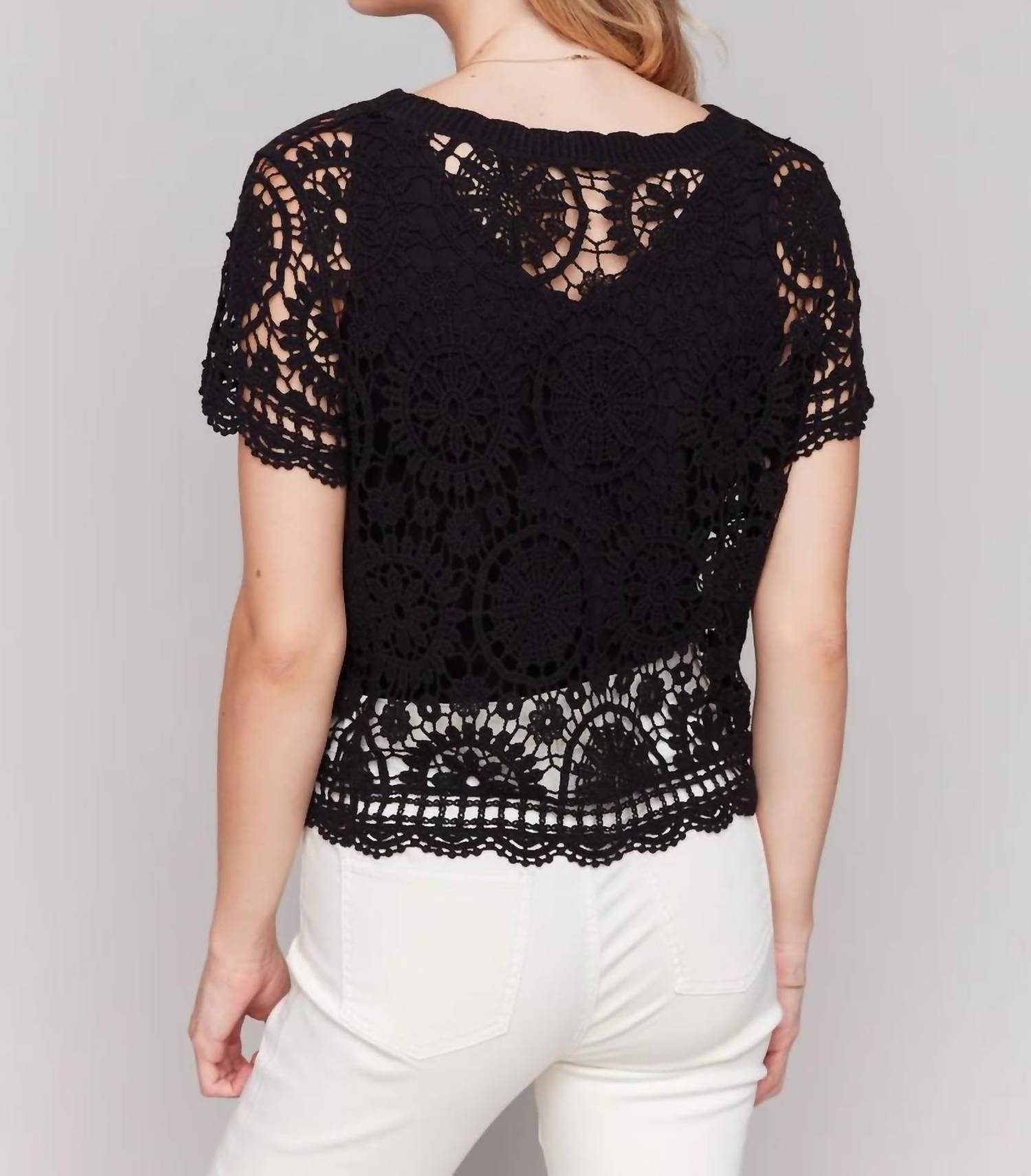 Charlie B - Bolero Crochet Cardigan