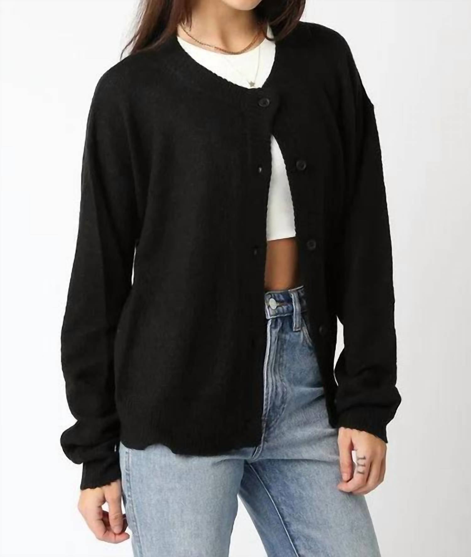 OLIVACEOUS Gillian Sweater in black - women's sweater