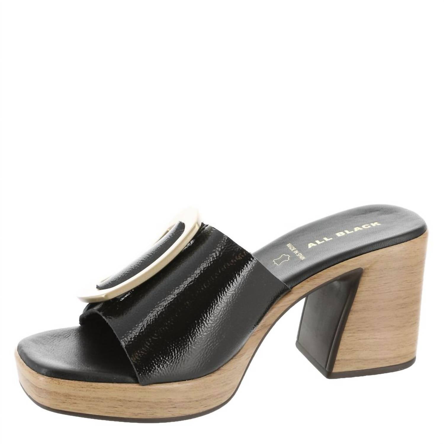 ALL BLACK Women's Hi Elegante Heel Shoe in black - women's heels - detail view