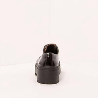 The ART Company Women's 1765 Leeds Platform Loafers in black shiny with leopard - women's flats - view 4