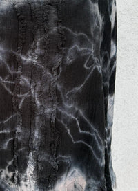Oh My Gauze! Women's Vanna Top in marble black - women's blouse - detail view