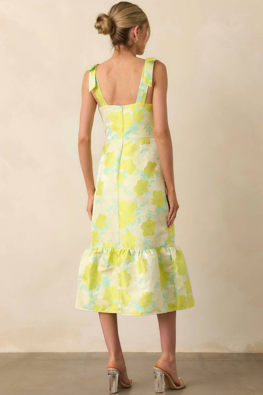 B.Right - CITRUS FIZZ MIDI DRESS