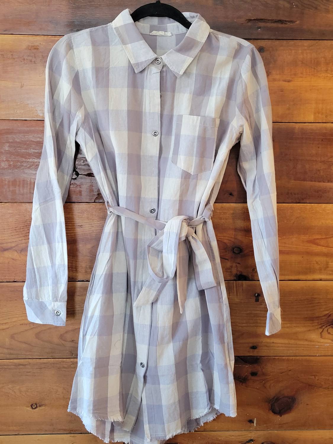 Mystree - Women's Plaid Shirt Dress