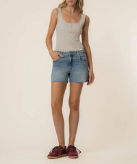 Kut From The Kloth - Jenny High Rise Kick Short With Raw Hem