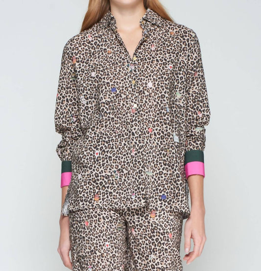 Vilagallo - Mariela Animal Print Blouse