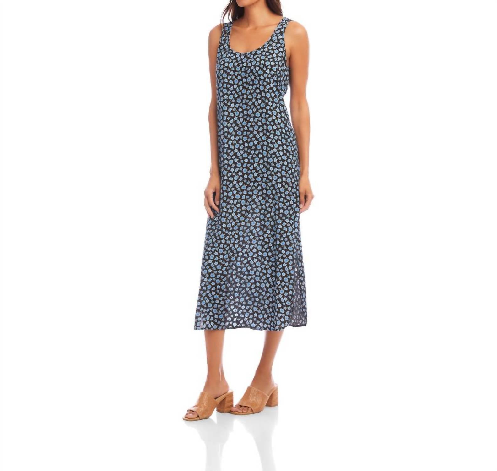 Karen Kane - Side-slit Tank Midi Dress