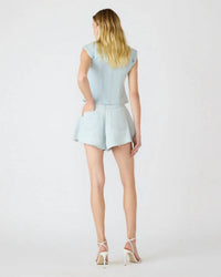 STEVE MADDEN Soph Raw Hem Denim Shorts in sulphur spring - women's shorts - alternate view
