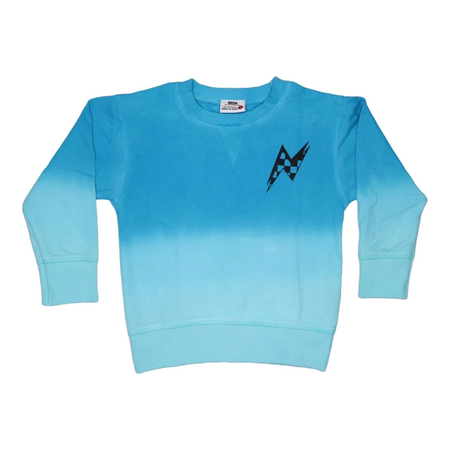 Baby Steps - Kid's Dip Dye Crew Neck Sweatshirt