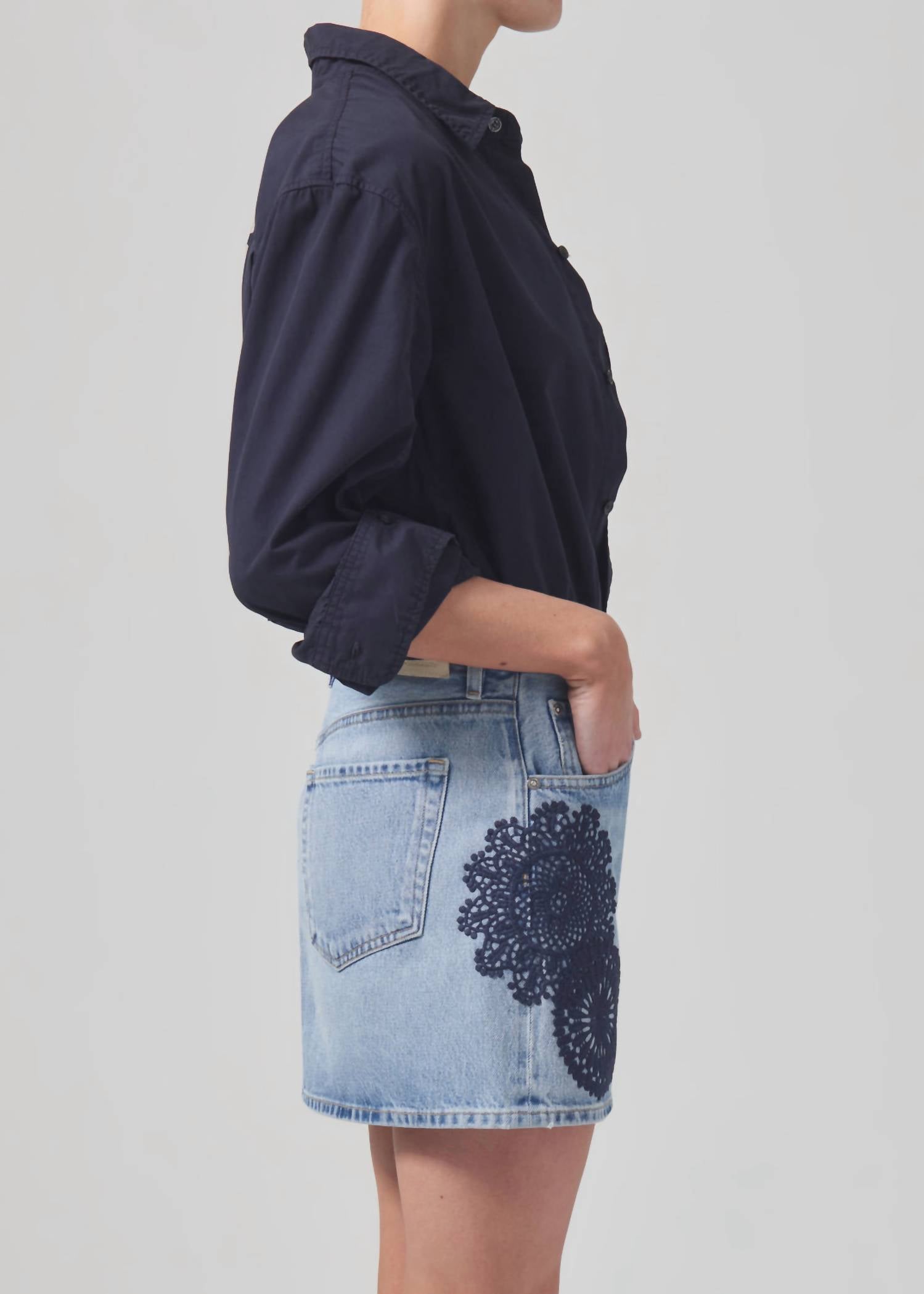 Citizens Of Humanity - Kayla Shrunken Poplin Shirt