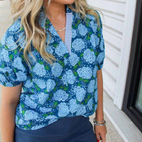 Thml - Puff Sleeve Flower Print Top