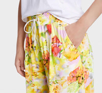 Marc Cain Wedi Floral Pants in pale lemon - women's pants - view 8