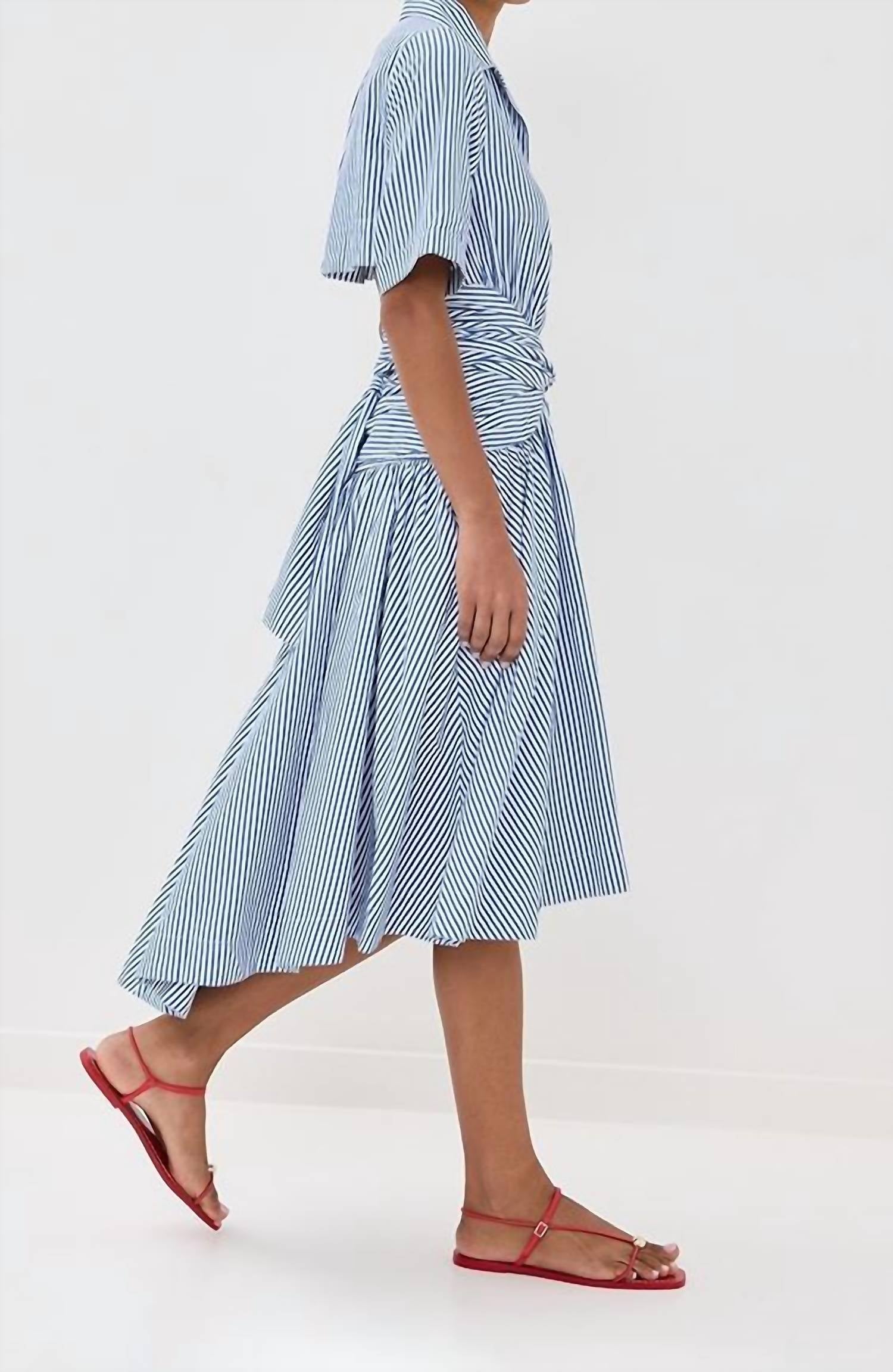 Rosie Assoulin - Tie Shirt Midi Dress