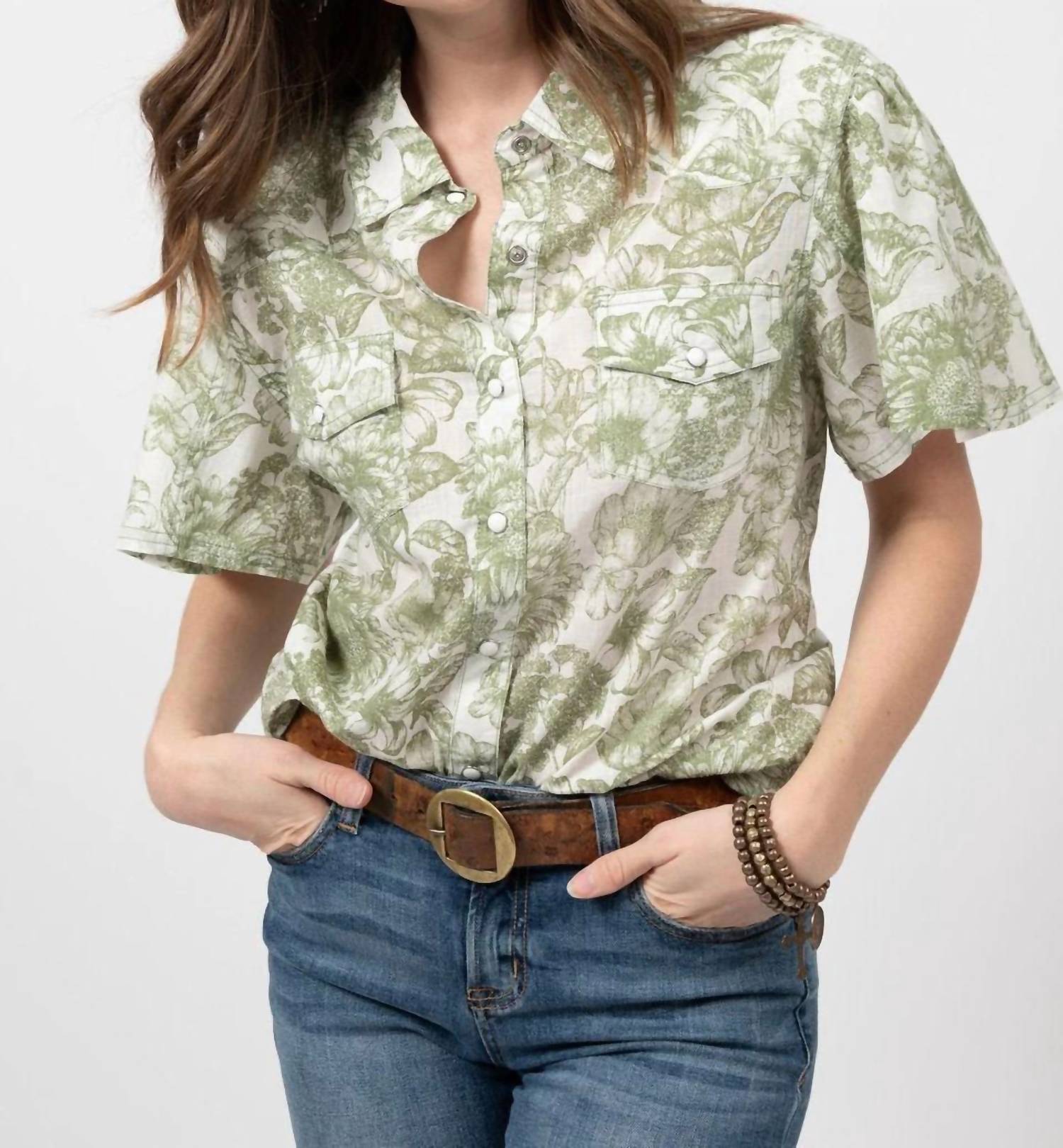 Ivy Jane - Botanical Snap Shirt