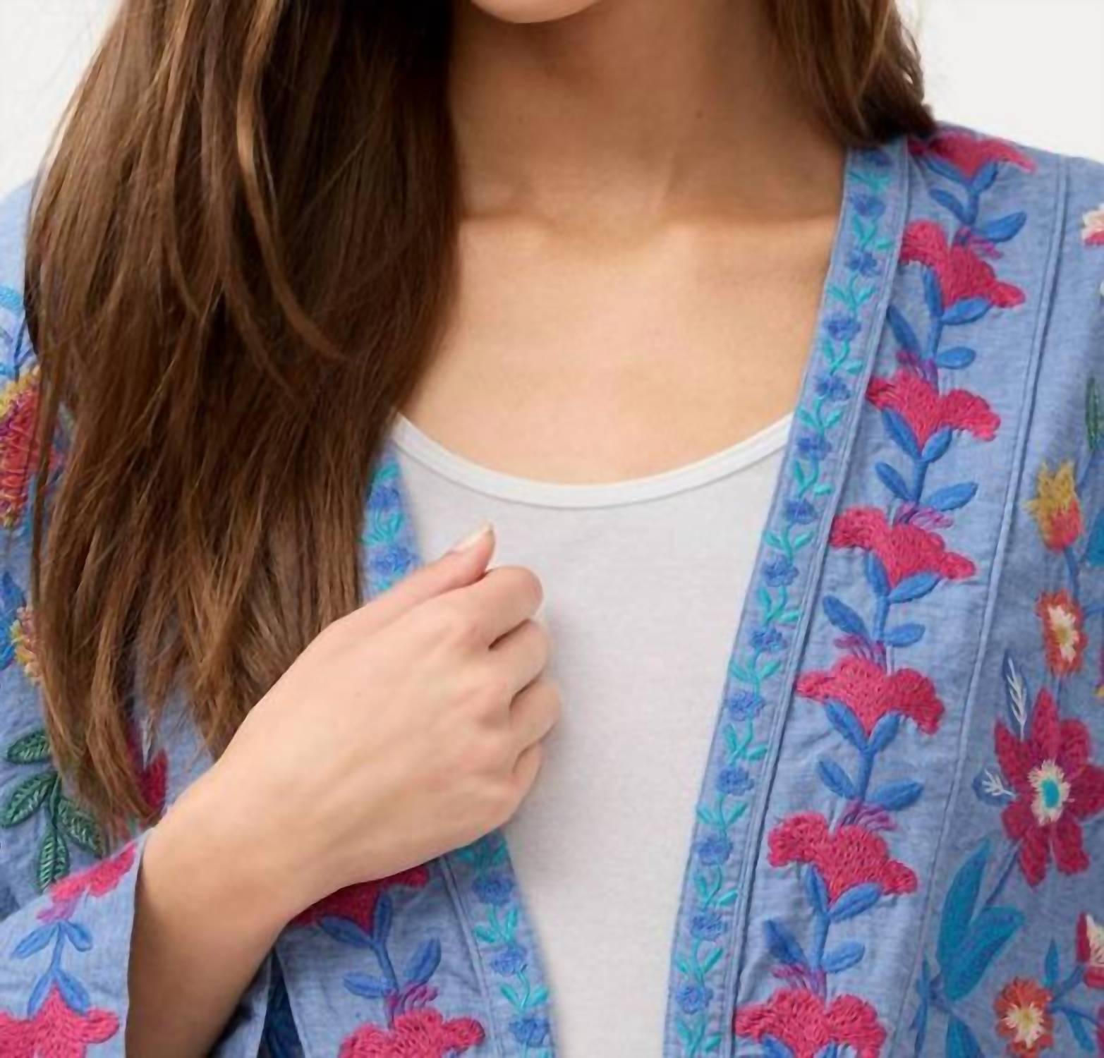 Johnny Was - Women's Elizabeth Front Tie Patchwork Kimono