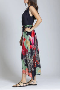 Apny - V-neck Tank Midi Dress
