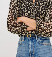Rails Isolde Top in sun daisies - women's blouse - detail view