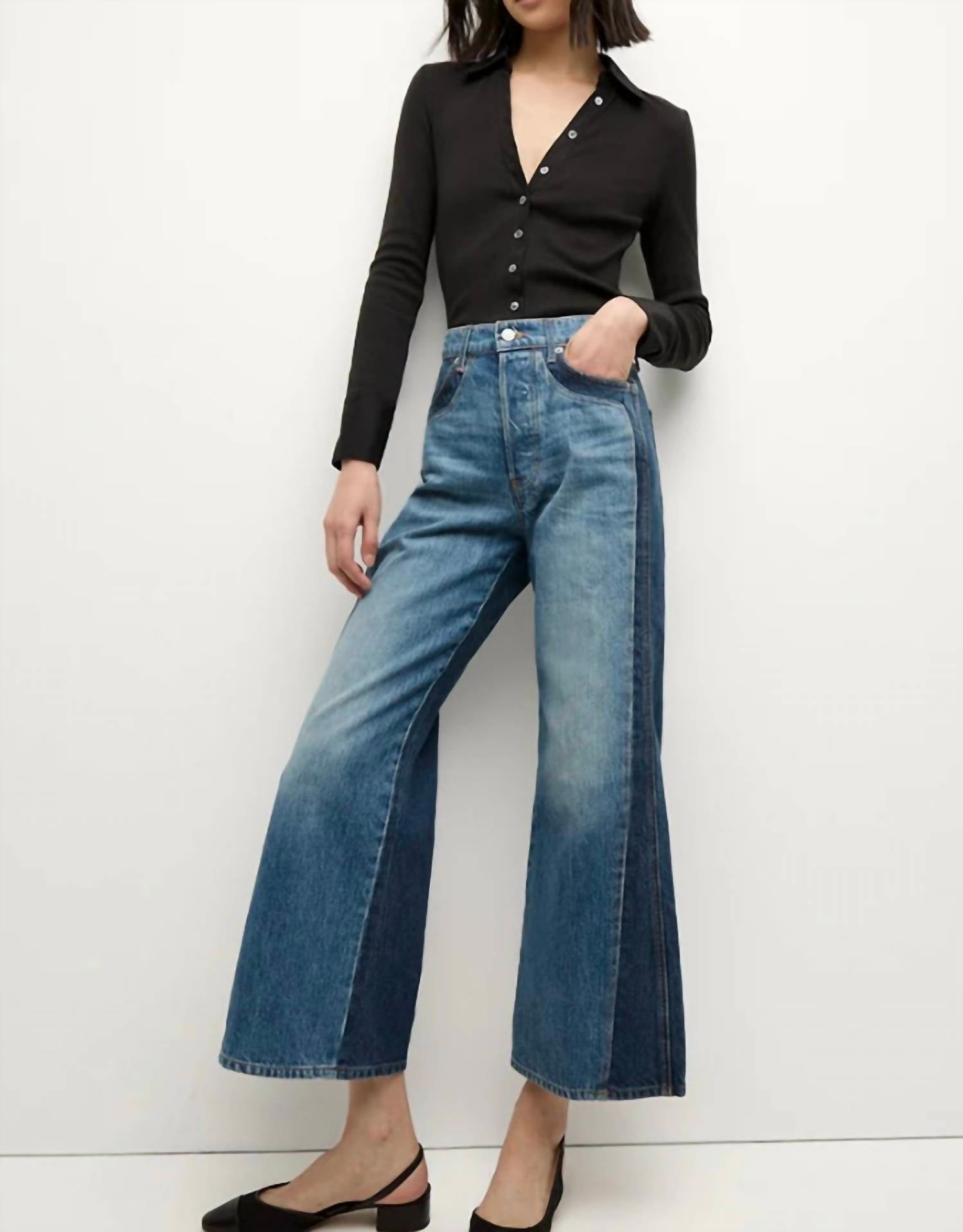 Veronica Beard - TAYLOR CROPPED HIGH RISE WIDE