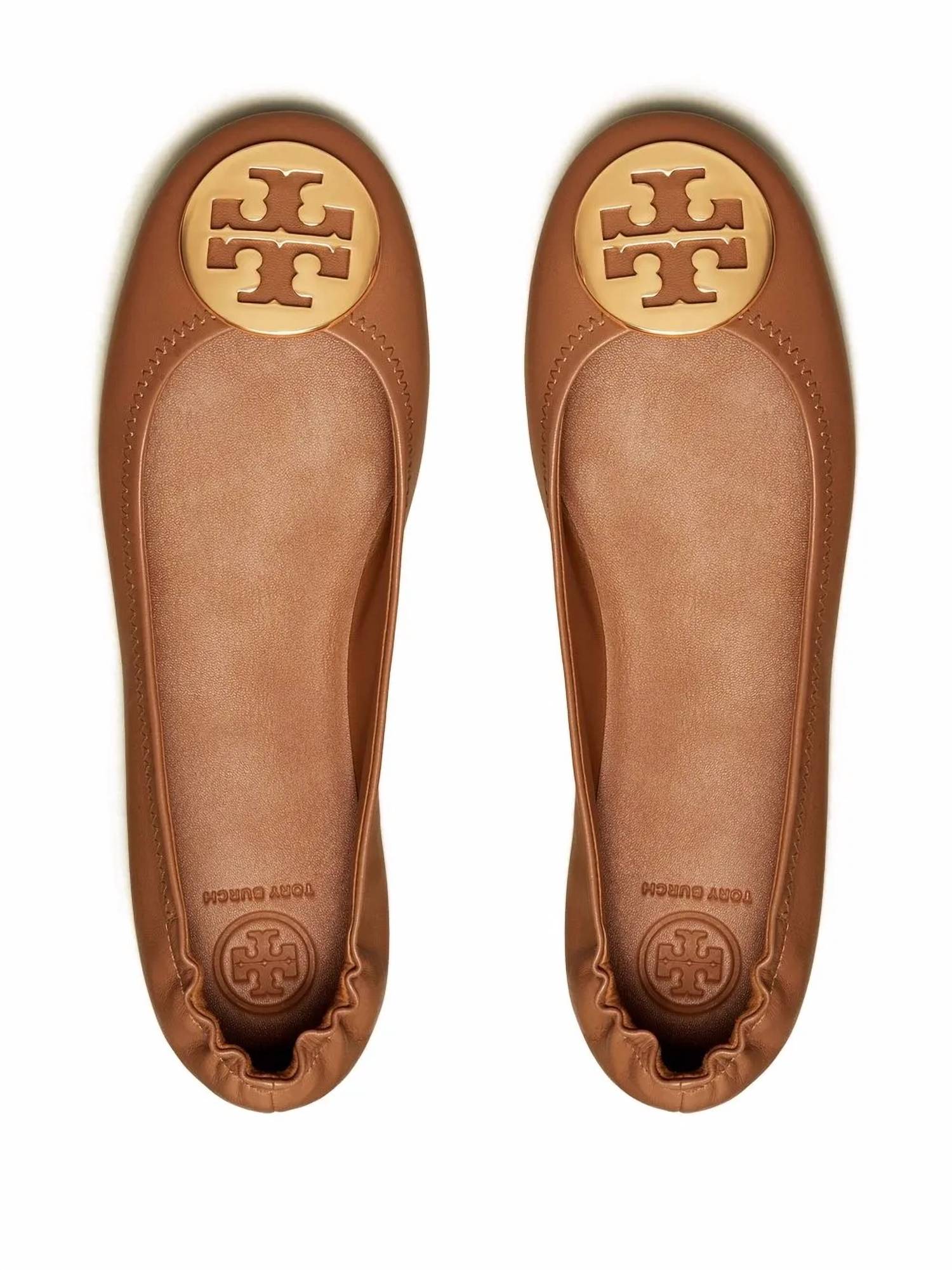 Tory Burch - Women's Minnie Travel Ballet Logo Shoes