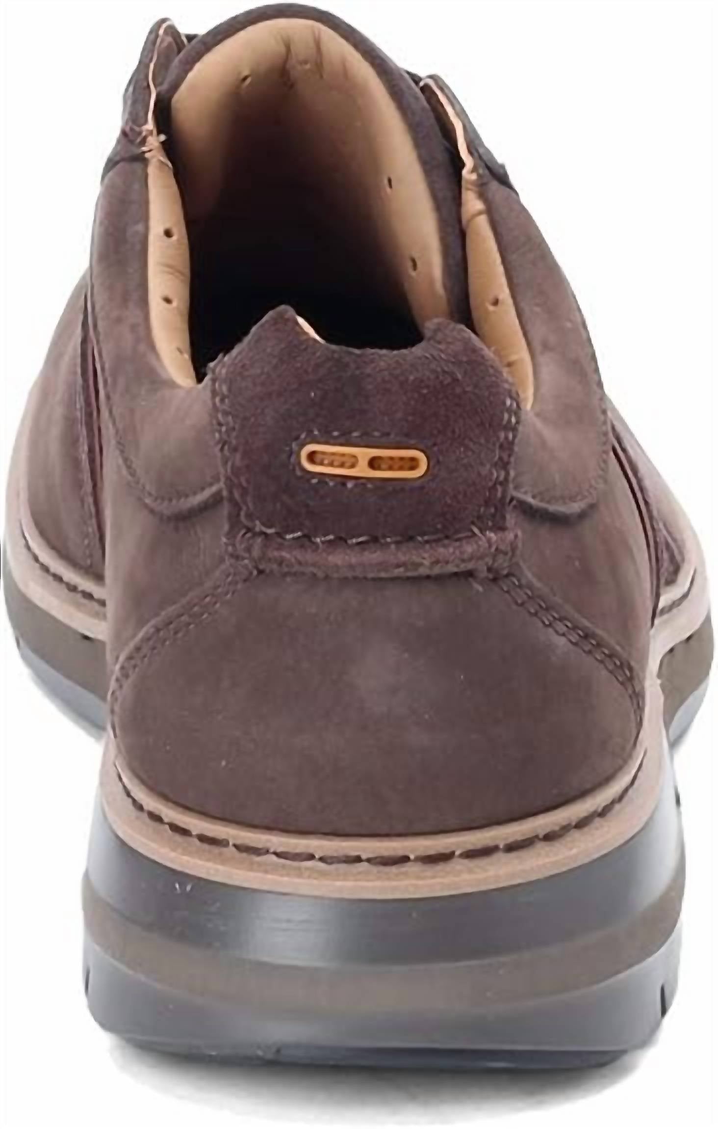 Clarks Men's Unramble Go Sneaker in brown nubuck - men's sneaker - alternate view