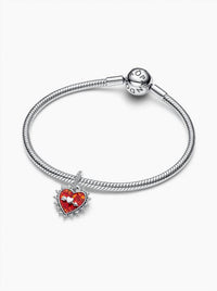Pandora - Women's Spinnable Arrow Heart Dangle Charm