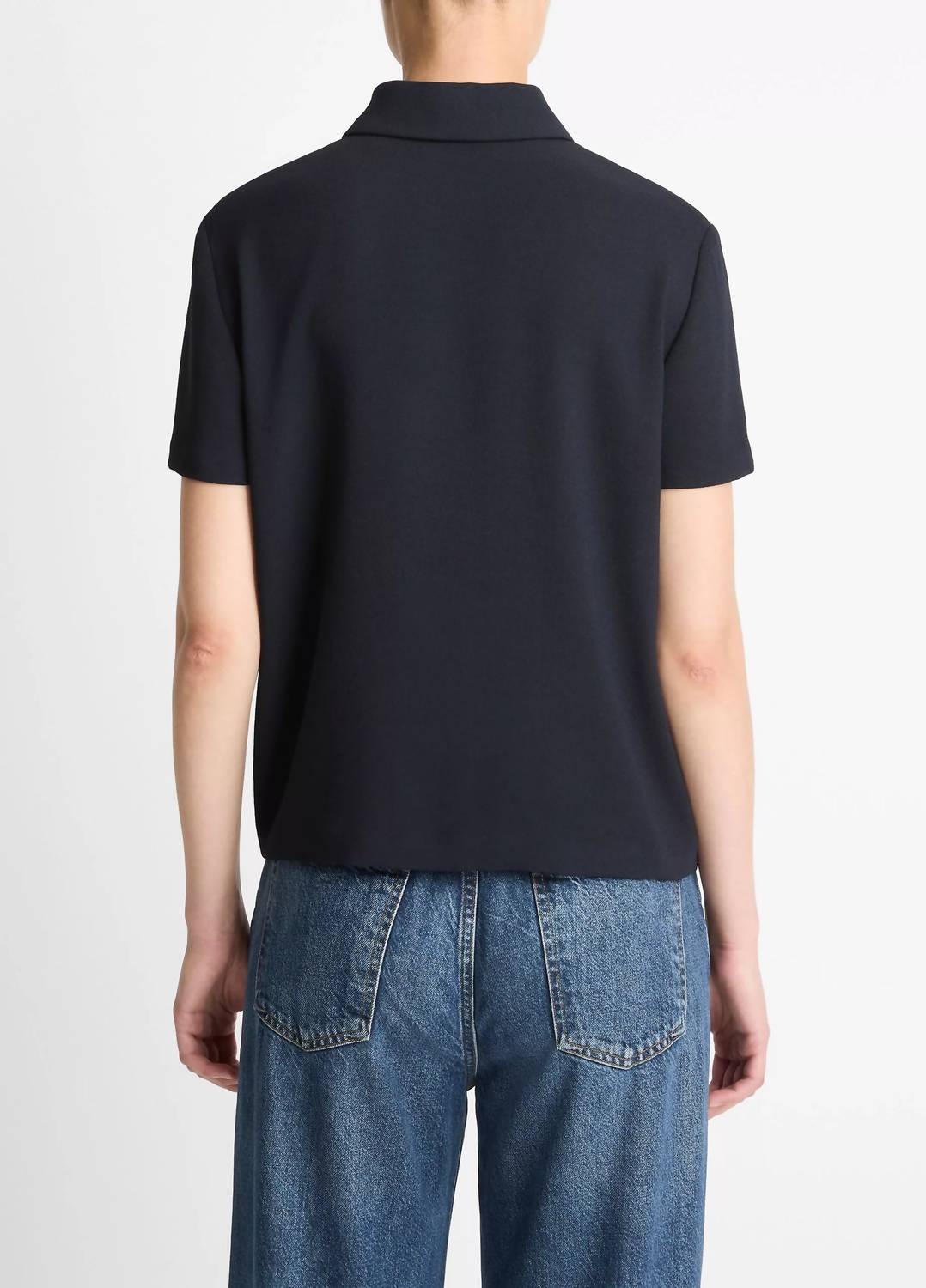 Vince - Crepe Polo Shirt