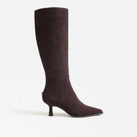 Circus by Sam Edelman Women's Yulia Knee High Boots in dark chocolate suede - women's shoe - detail view