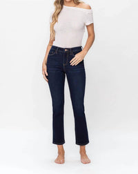 Vervet By Flying Monkey - High Rise Ankle Slim Straight Jeans
