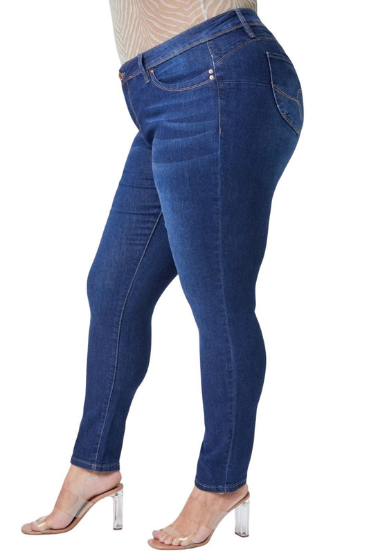 Ymi - JUNIOR PLUS WANNABETTABUTT MID-RISE SKINNY JEAN