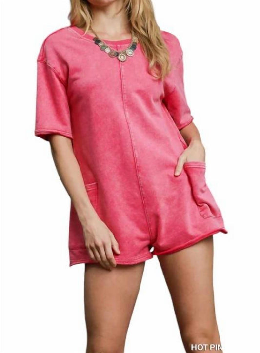 Umgee - Vintage Short Sleeve Romper