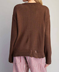 Style U - Western Intarsia Long Sleeve Sweater