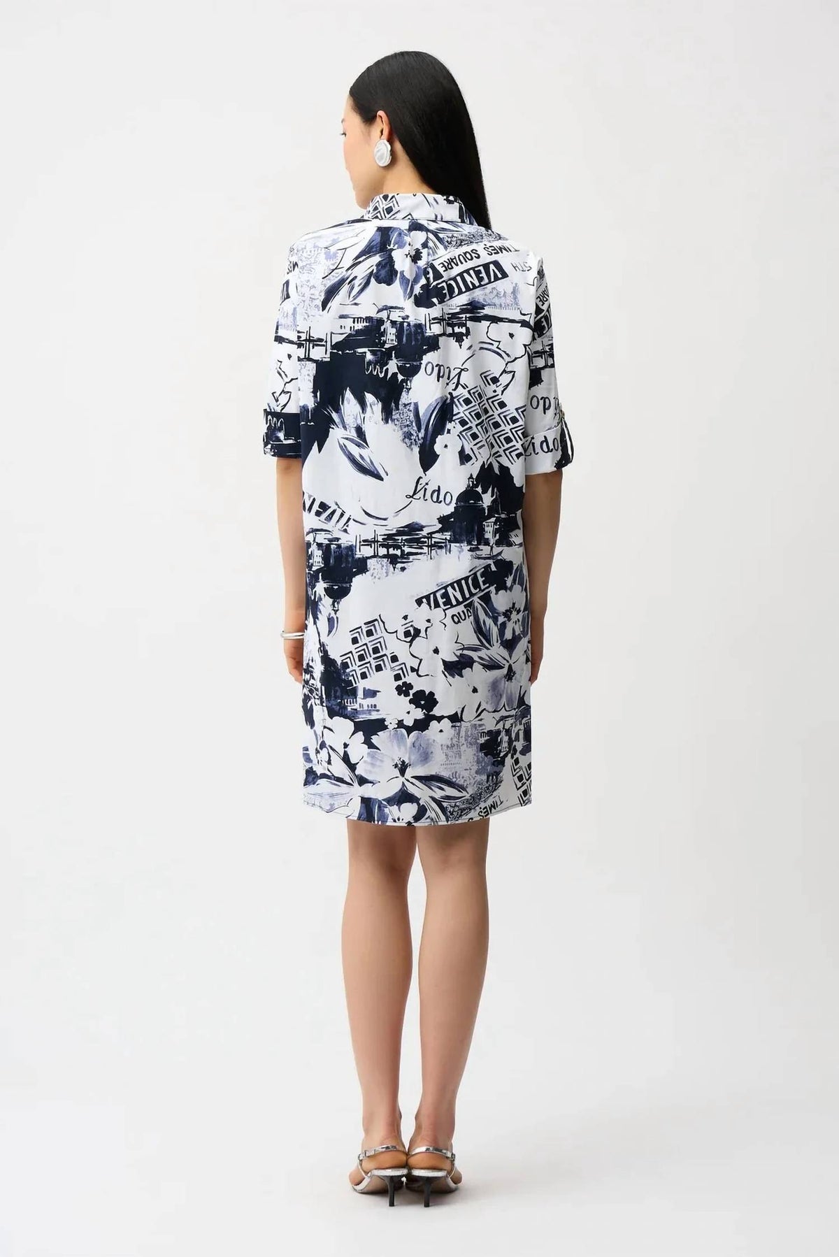 Joseph Ribkoff - Floral Graphic Shirt Dress