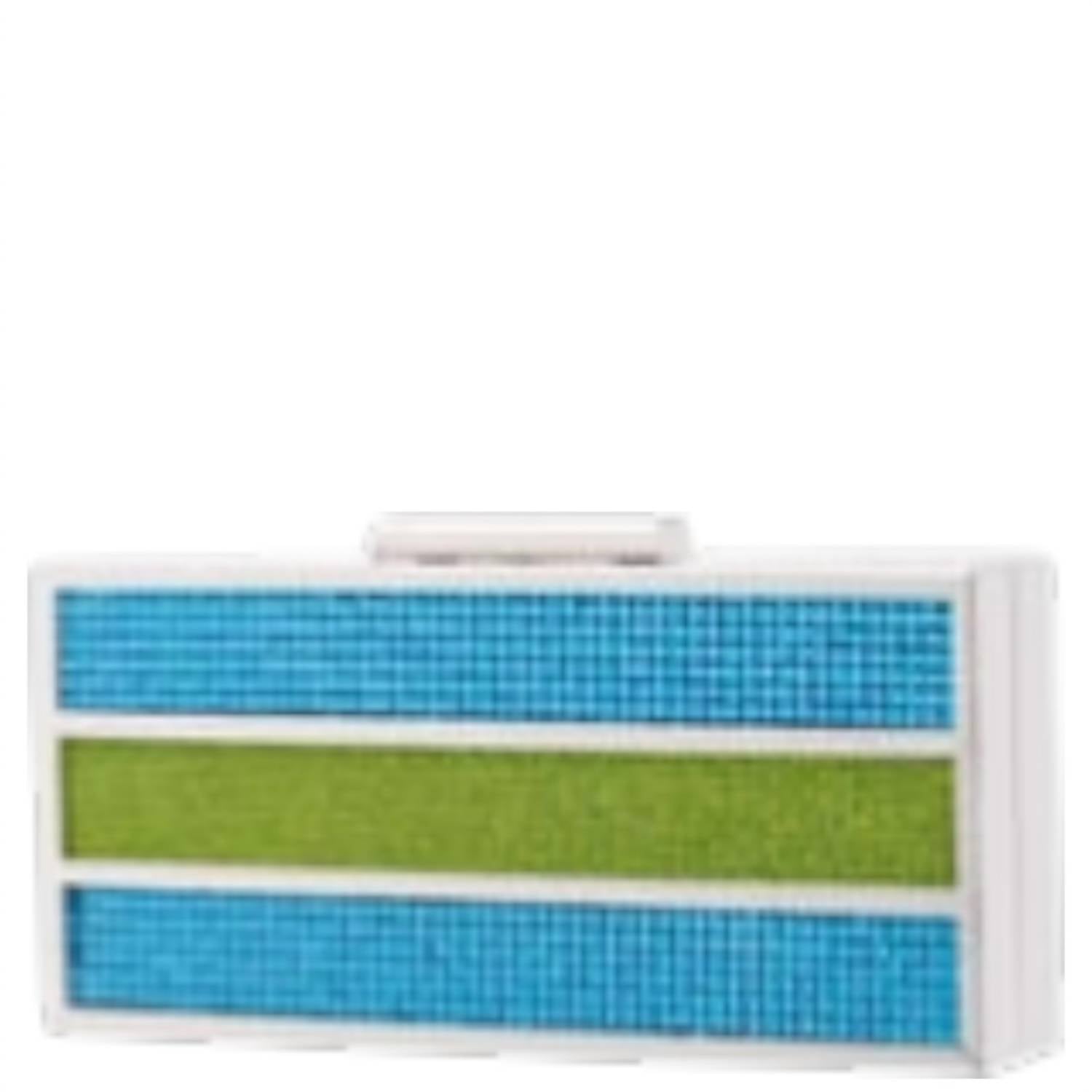 Nina - Women's Ziona Colorblock Crystal Minaudiere Clutch