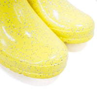 HUNTER Girls Giant Glitter Rain Boots in illuminating yellow - kids' shoe - view 8
