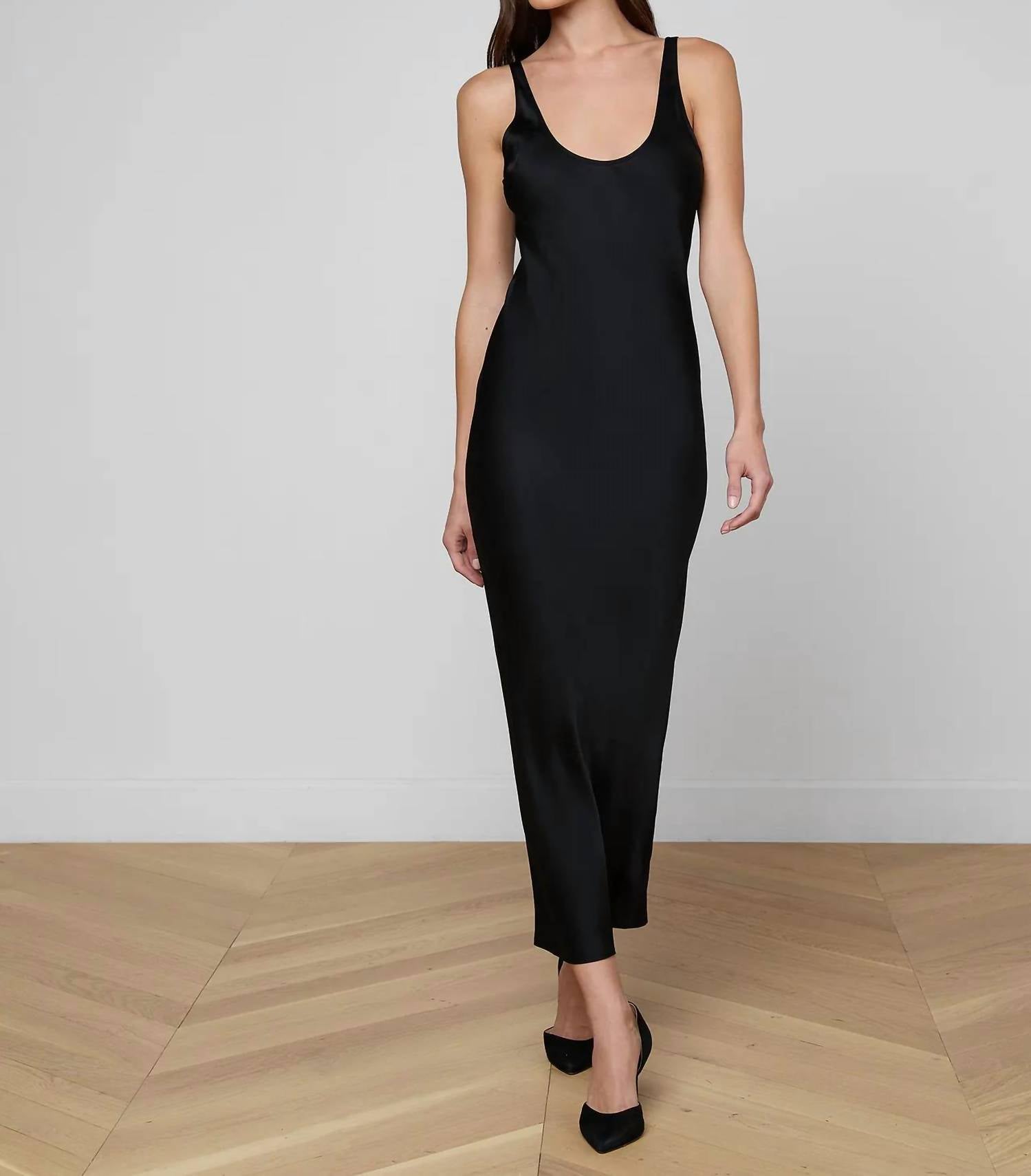 L'Agence - Akiya Satin Maxi Dress