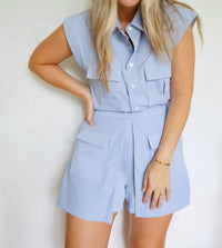 Jodifl - Lauren Utility Style Top & Skort Set