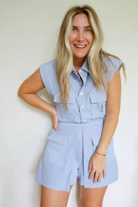 Jodifl - Lauren Utility Style Top & Skort Set