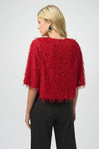 Joseph Ribkoff - Novelty Fringe Boxy Top
