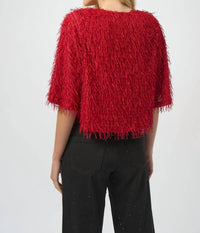 Joseph Ribkoff - Novelty Fringe Boxy Top