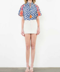 Thml - Embroidered Puff Sleeve Blouse