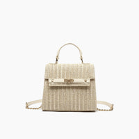 Like Dreams - Women's Neo Pastel Straw Crossbody Bag