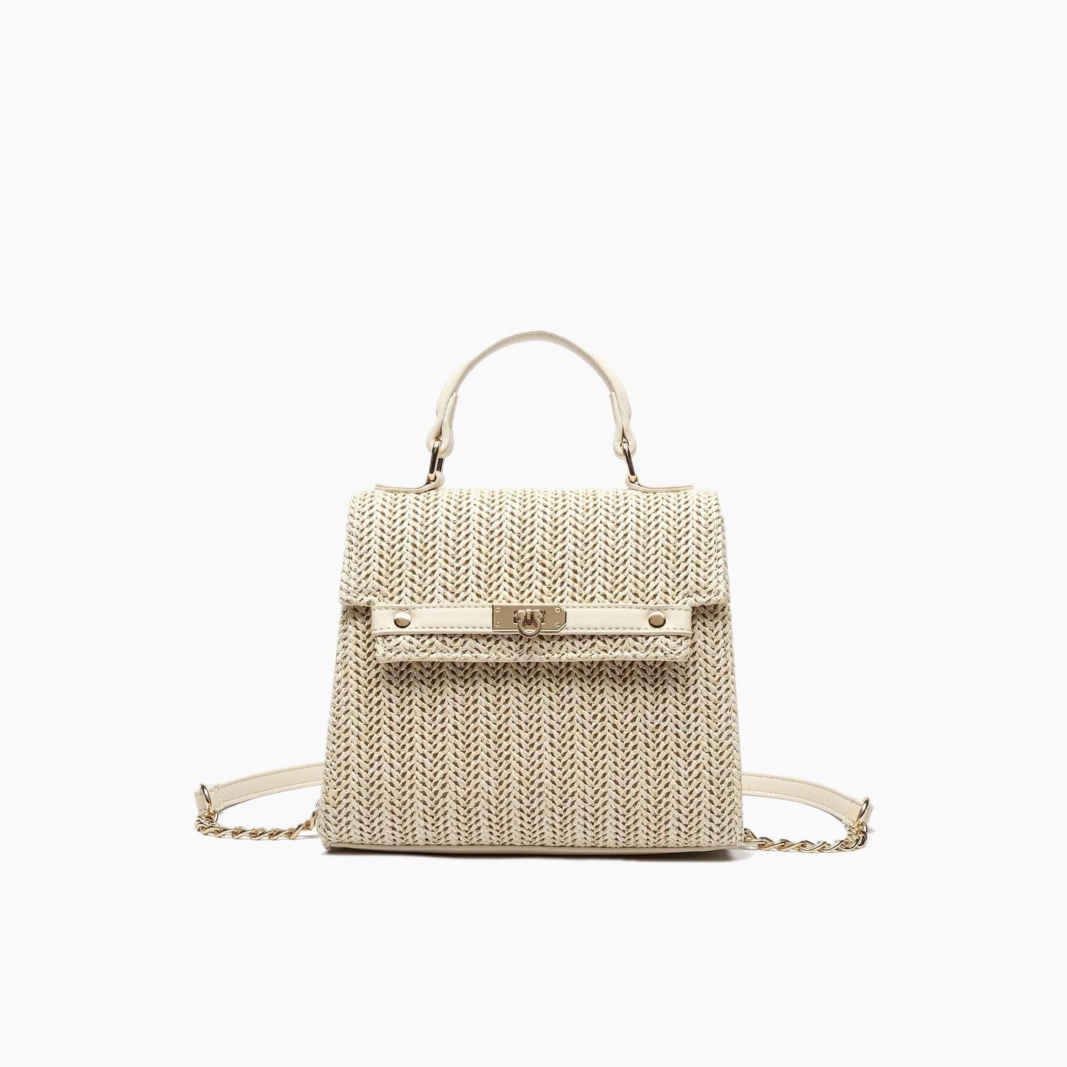 Like Dreams - Women's Neo Pastel Straw Crossbody Bag