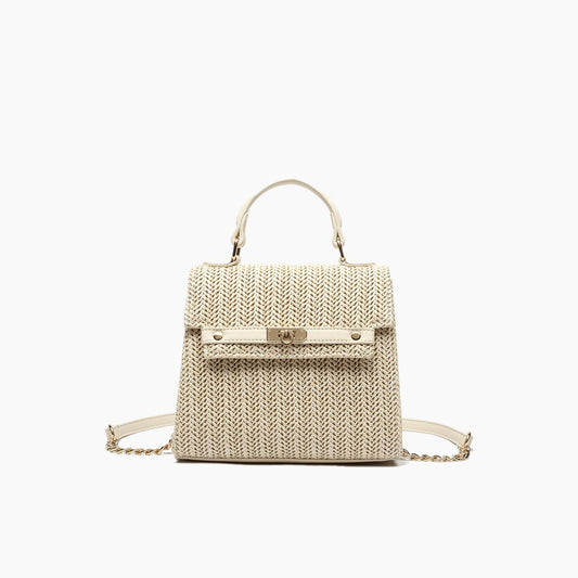 Like Dreams - Women's Neo Pastel Straw Crossbody Bag