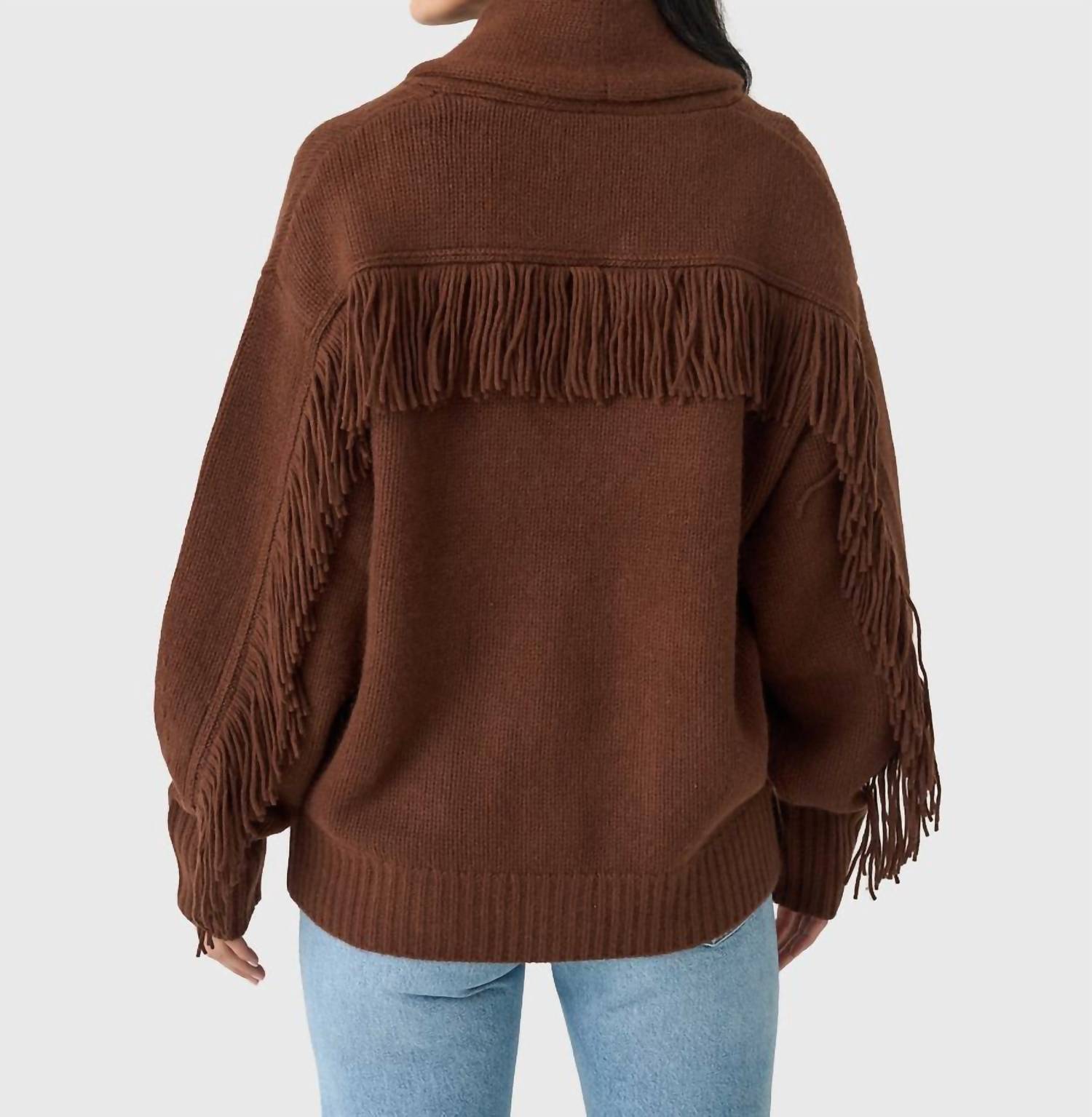 White + Warren - Cashmere Blend Luxe Fringe Coatigan