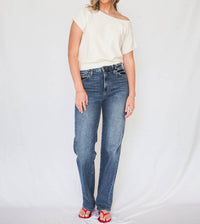 Just Black Denim - Longer Length Straight Jeans