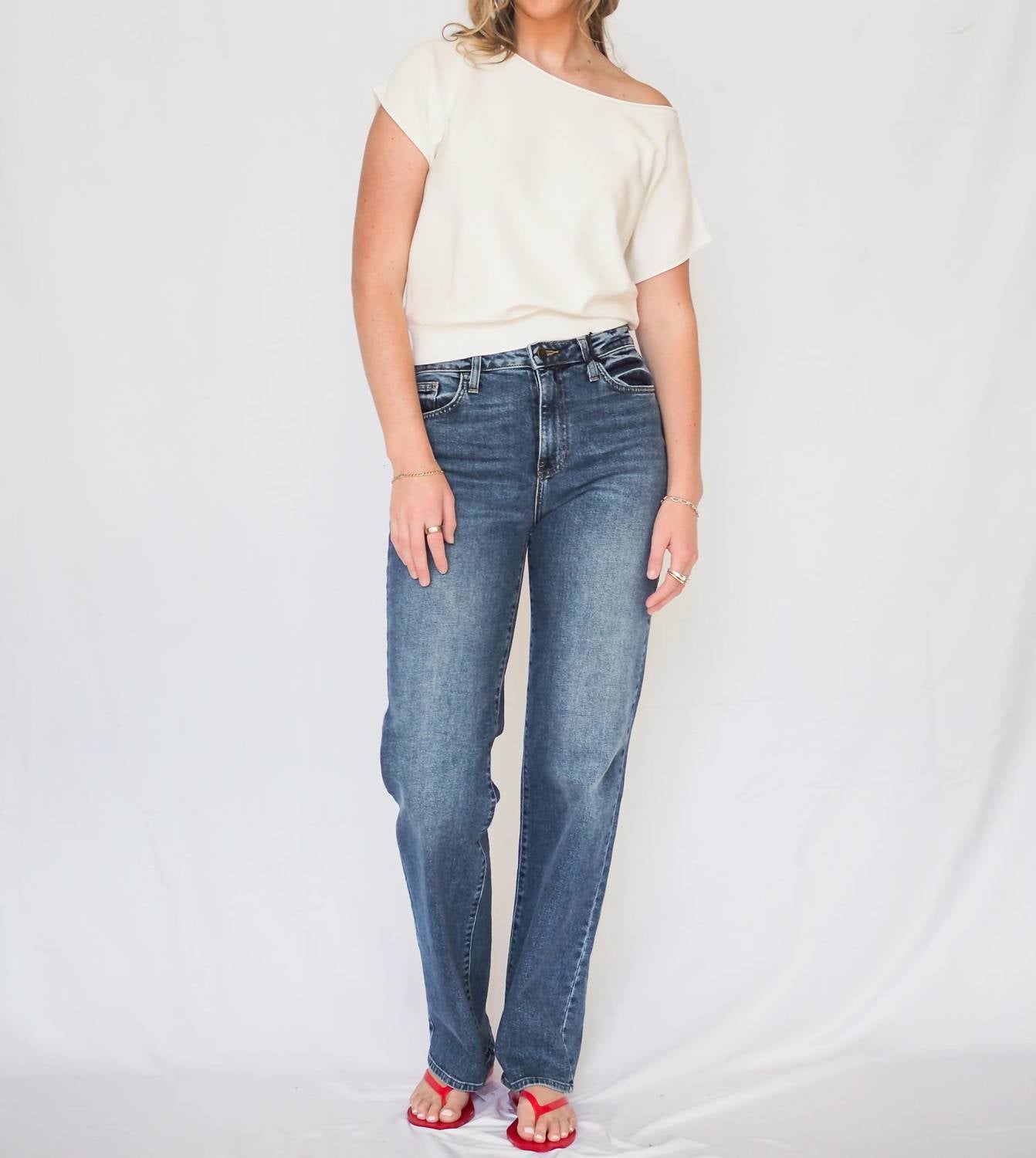 Just Black Denim - Longer Length Straight Jeans
