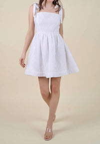 B.Right - Floral Tie Shoulder Mini Dress