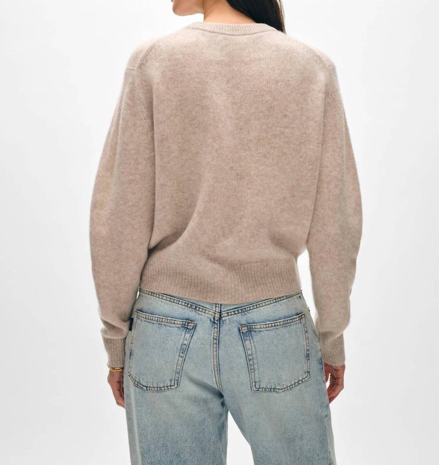 White + Warren - Cashmere Featherweight Button Henley Sweater