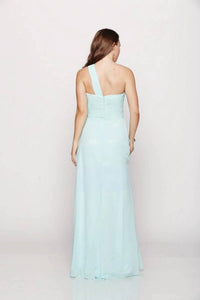 Last Dress - One-Shoulder Blossom Gown