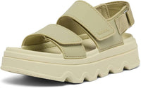 SOREL Women's Kinetic Sunchase Ankle Strap Sandals in dusty twill light aloe - women's sandal
